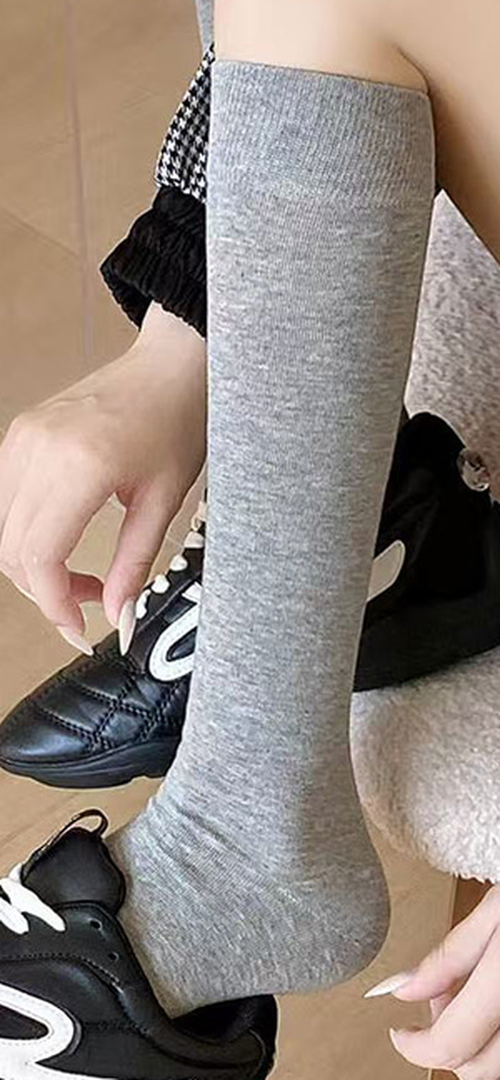 Autumn Basic Long Crew Socks