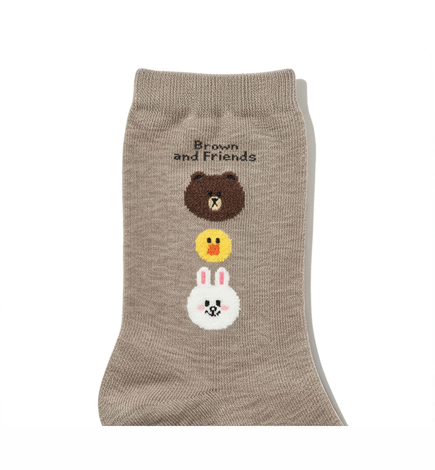 Character Crew Socks White