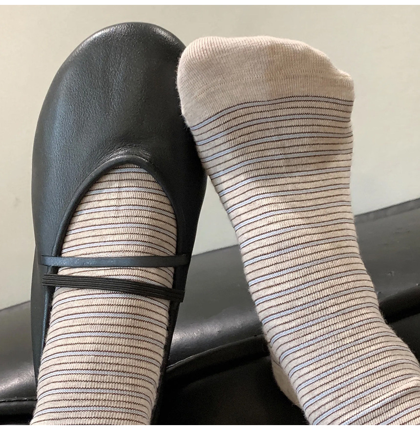 Multi Stripe Crew Socks