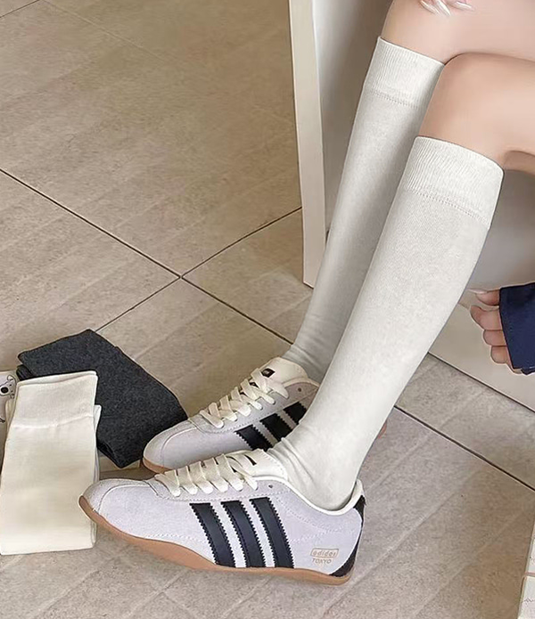 Autumn Basic Long Crew Socks