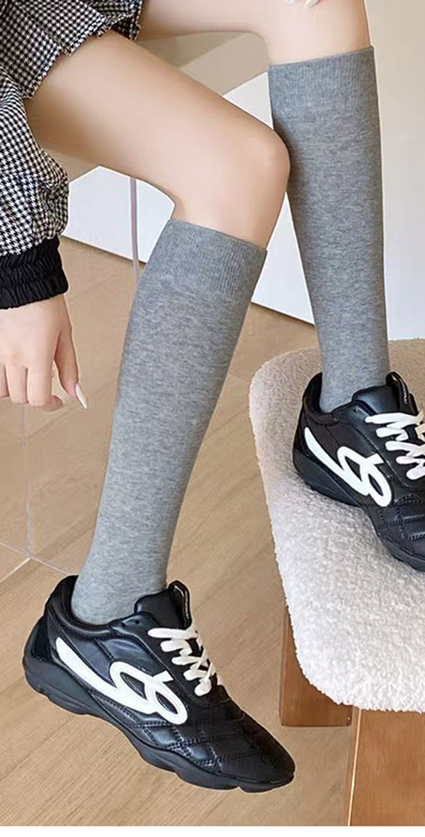 Autumn Basic Long Crew Socks