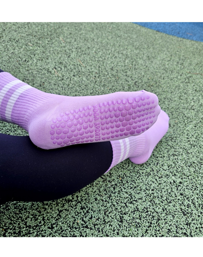 Non-Slip Pilates Socks Mid-Calf