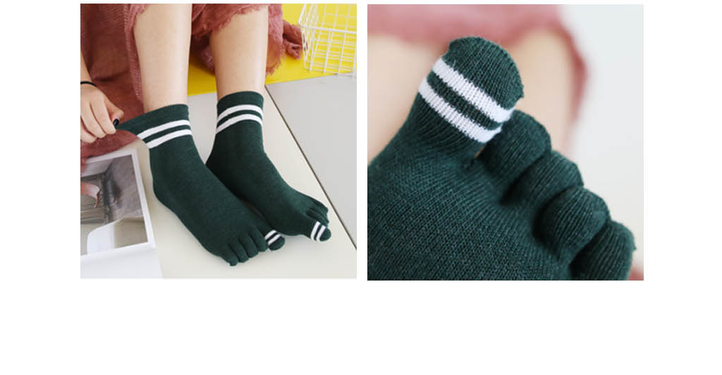 Pattern Women's Socks Daily Toe Point