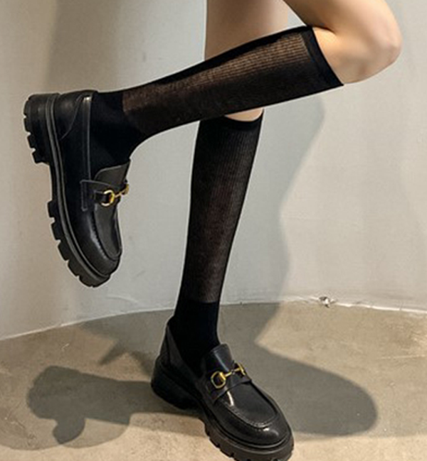 Sheer Ribbed Long Leg Warmers