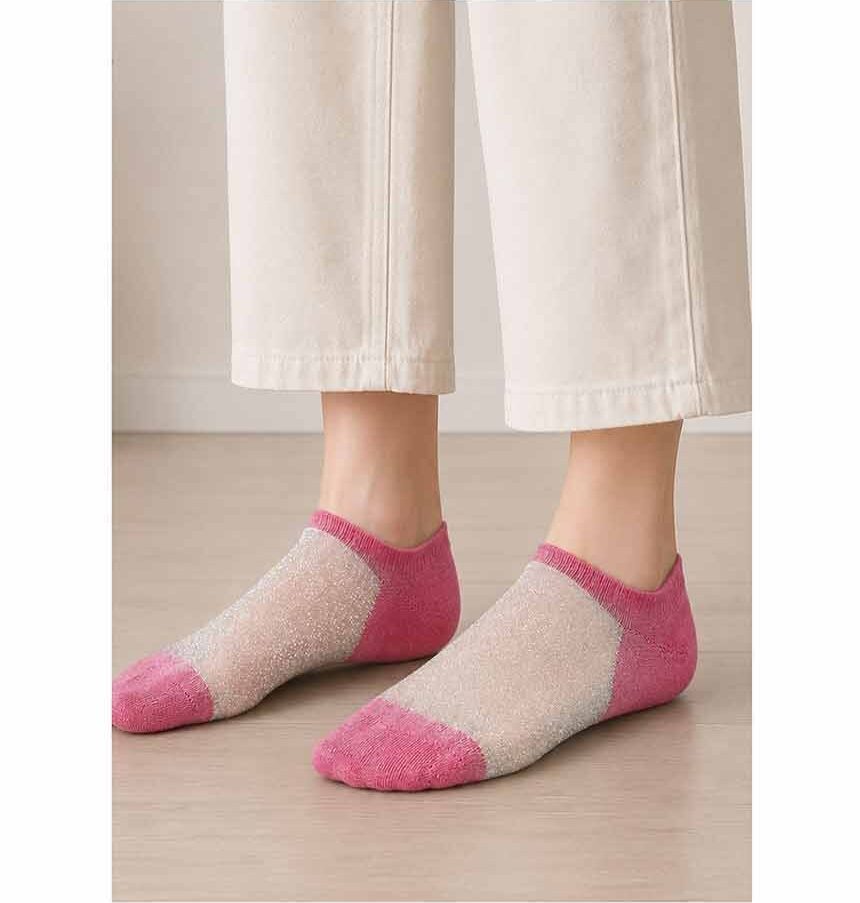 Women's Sheer Mesh Sneaker Socks, Set Of 3