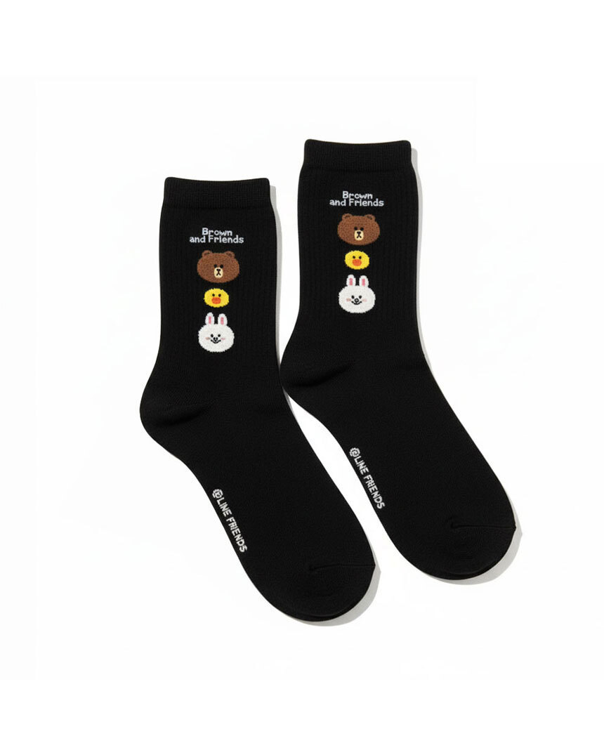 Character Crew Socks White