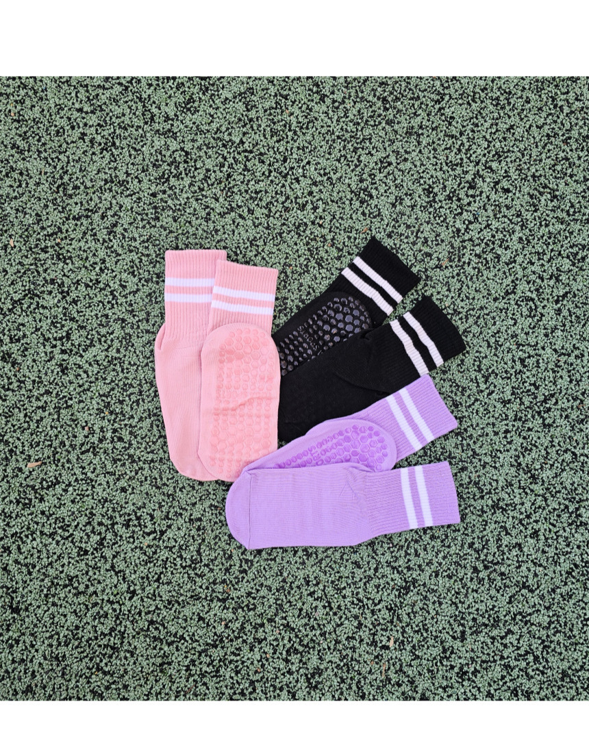 Non-Slip Pilates Socks Mid-Calf