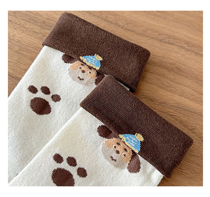 Women's Dog Ear Crew Socks