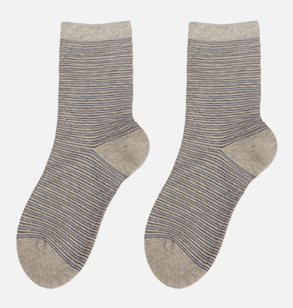 Multi Stripe Crew Socks