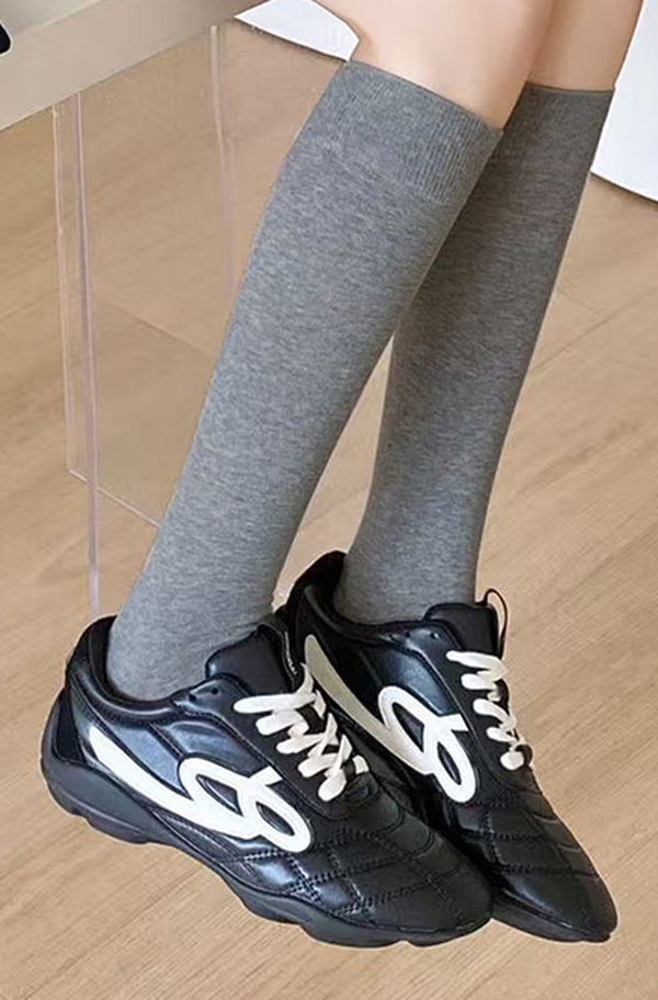 Autumn Basic Long Crew Socks