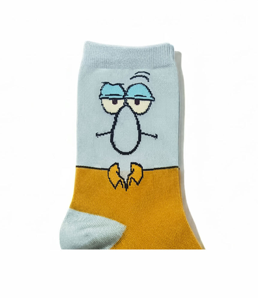 Squidward Character Crew Socks
