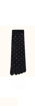 Patterned Rollup Daily Women's Ankle Dot Toe Socks