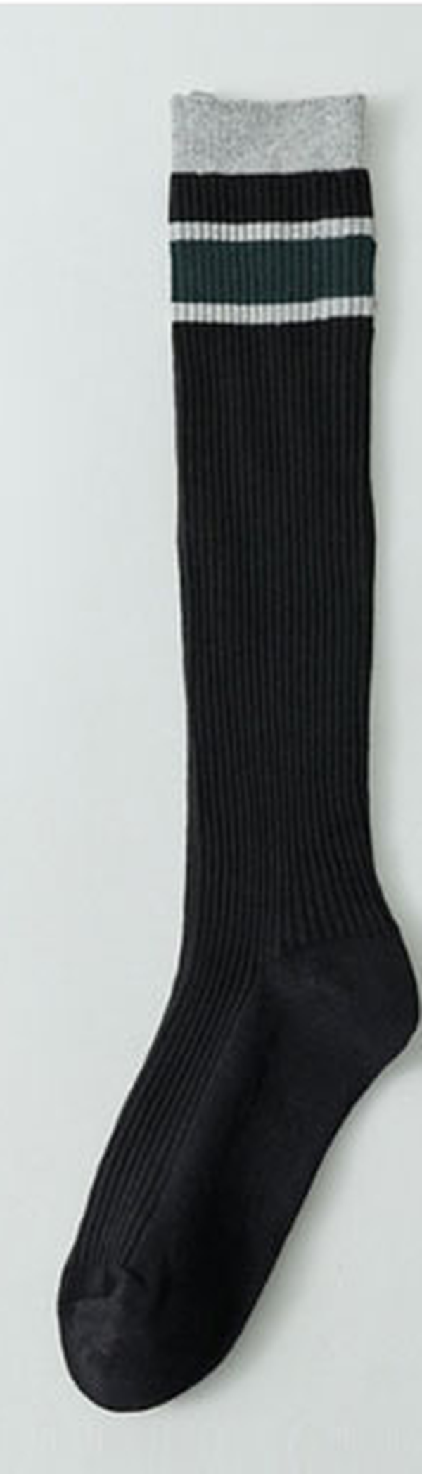 Women's Striped Colorblock Ribbed Socks