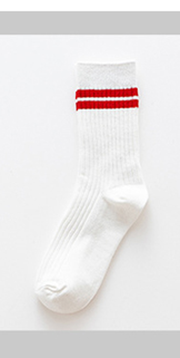 Women's Two-Stripe Point Line Socks
