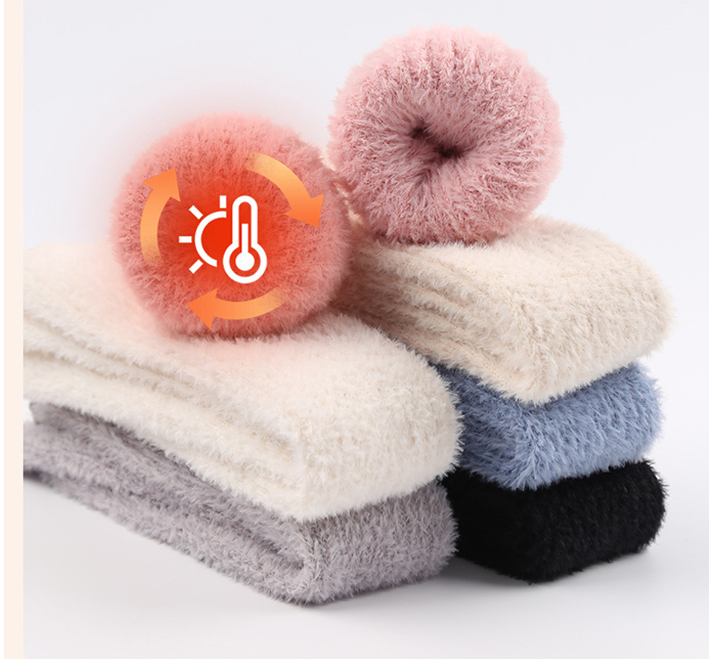 Fluffy Fur Leg Warmer Winter Socks