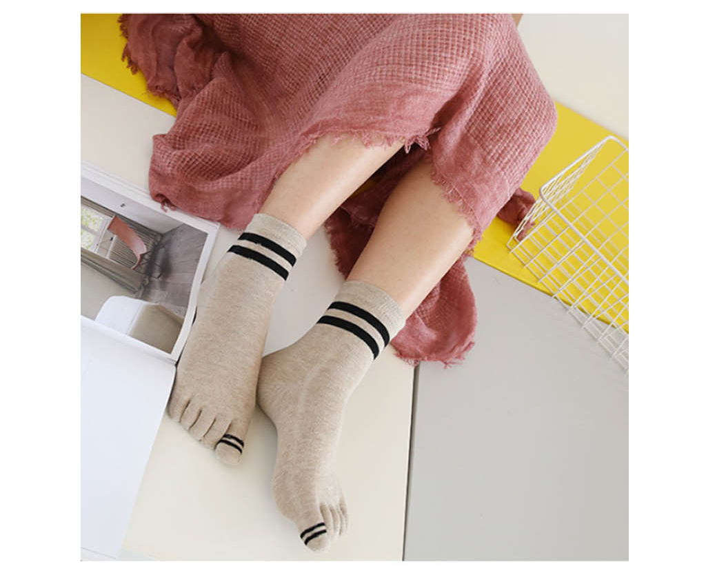 Pattern Women's Socks Daily Toe Point