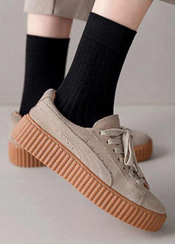 Women's Crew Socks Ribbed