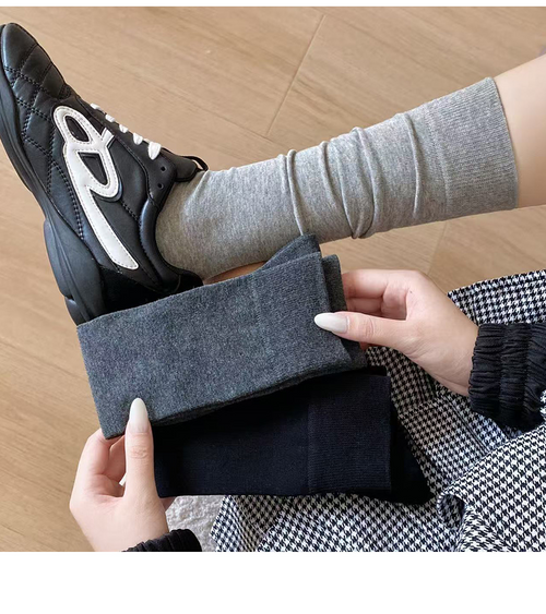 Autumn Basic Long Crew Socks
