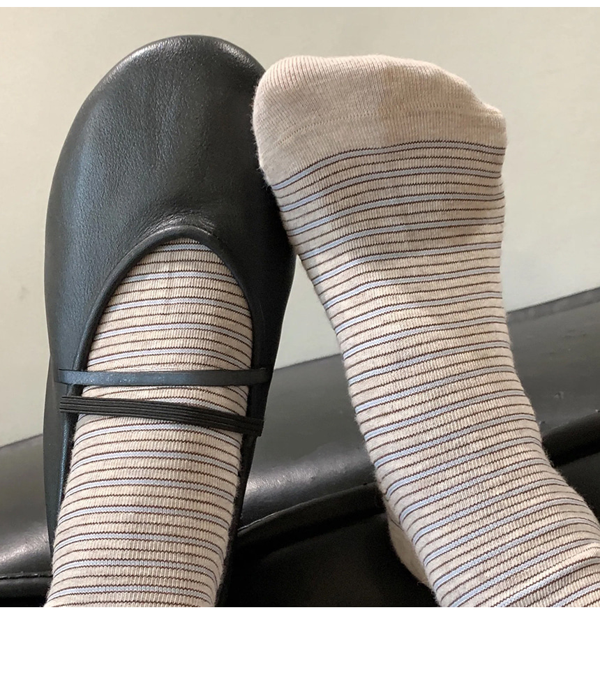 Multi Stripe Crew Socks