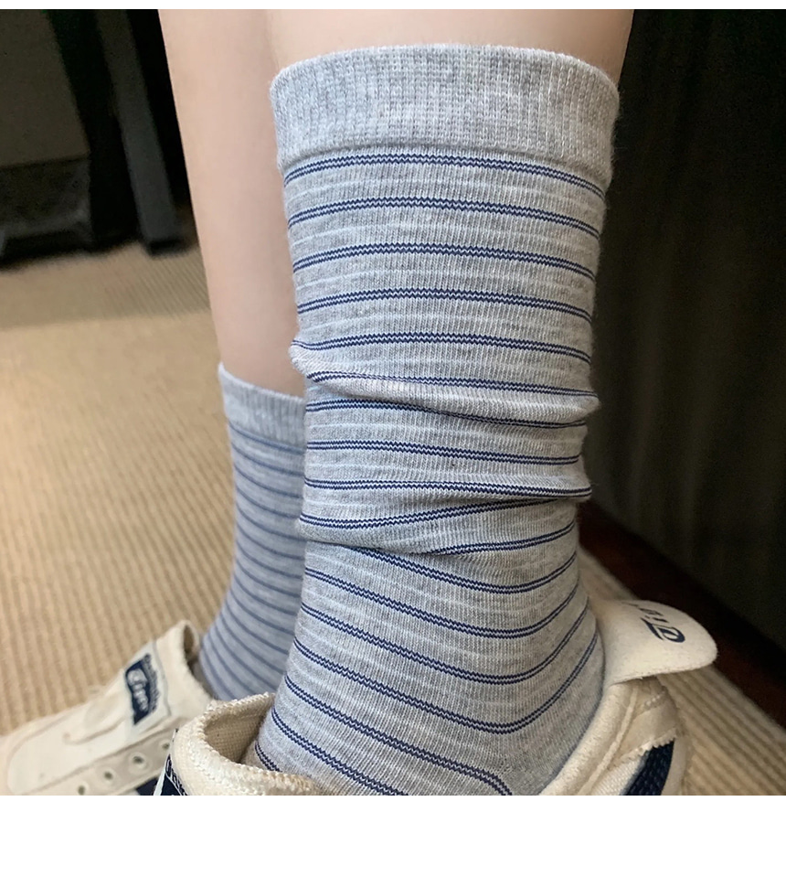 Multi Stripe Crew Socks