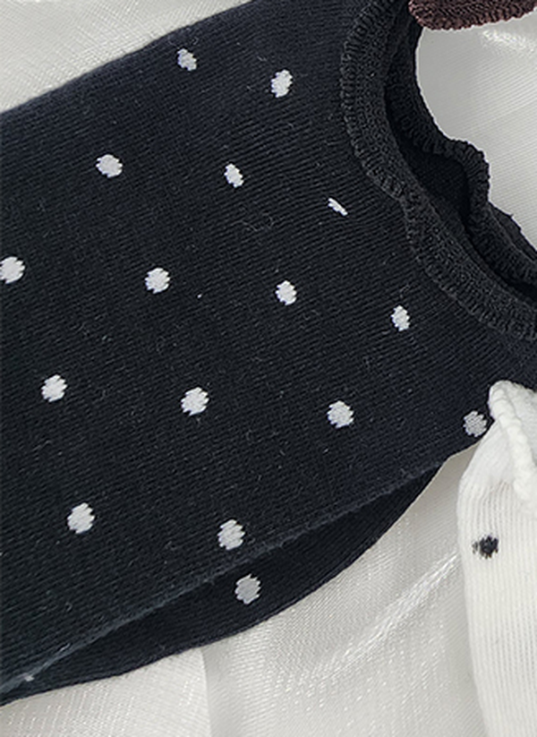 2-Way Women's Fashion Dot Ruffle Socks