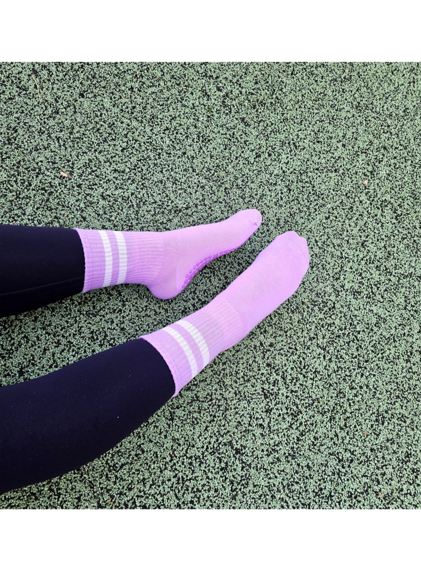 Non-Slip Pilates Socks Mid-Calf