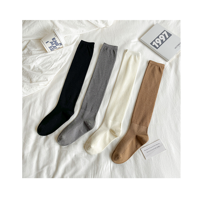 Sheer Ribbed Long Leg Warmers