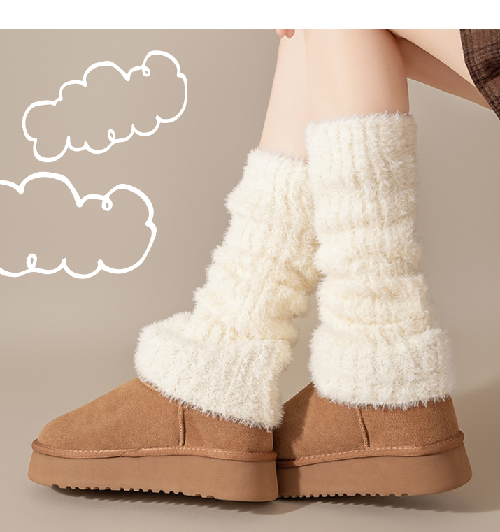 Cozy Fleece Leg Warmer Socks