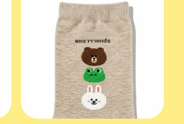 Character Crew Socks White