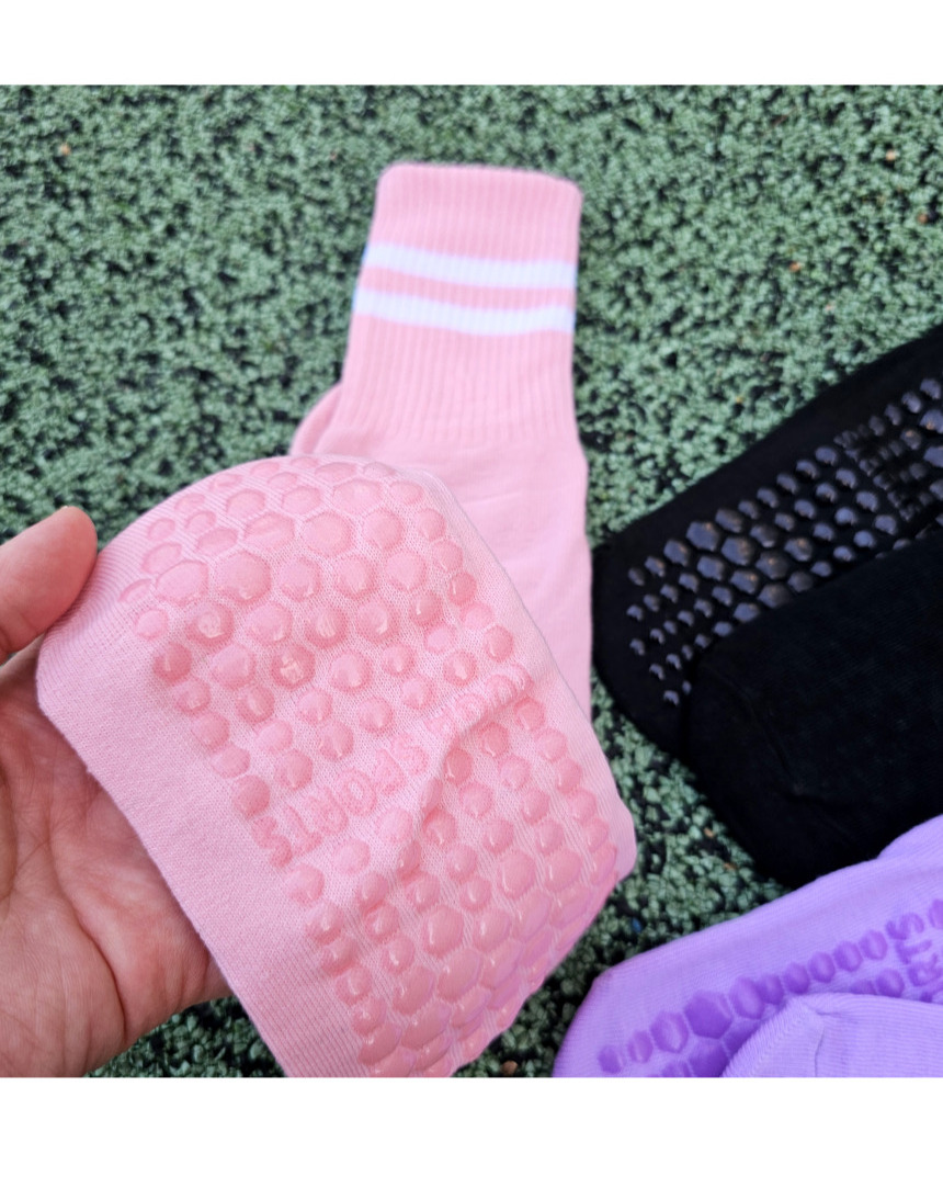 Non-Slip Pilates Socks Mid-Calf