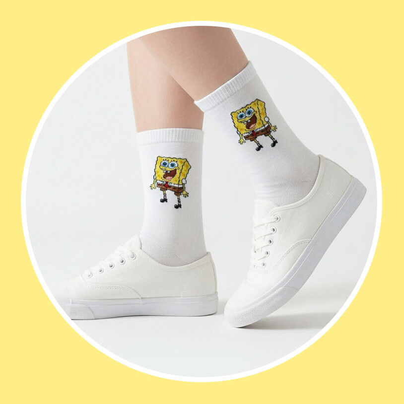 Character Casual Socks White