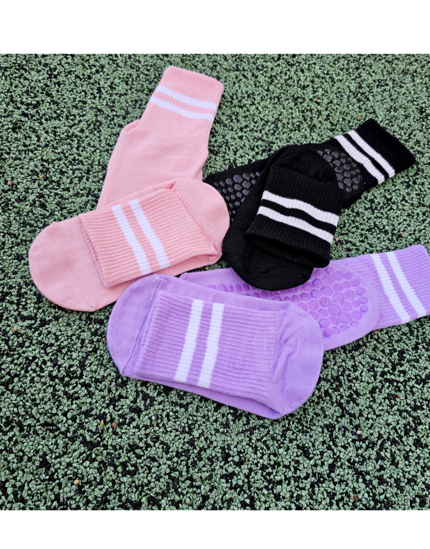 Non-Slip Pilates Socks Mid-Calf