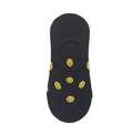 Women's Polka Dot Smile Fake Socks Black