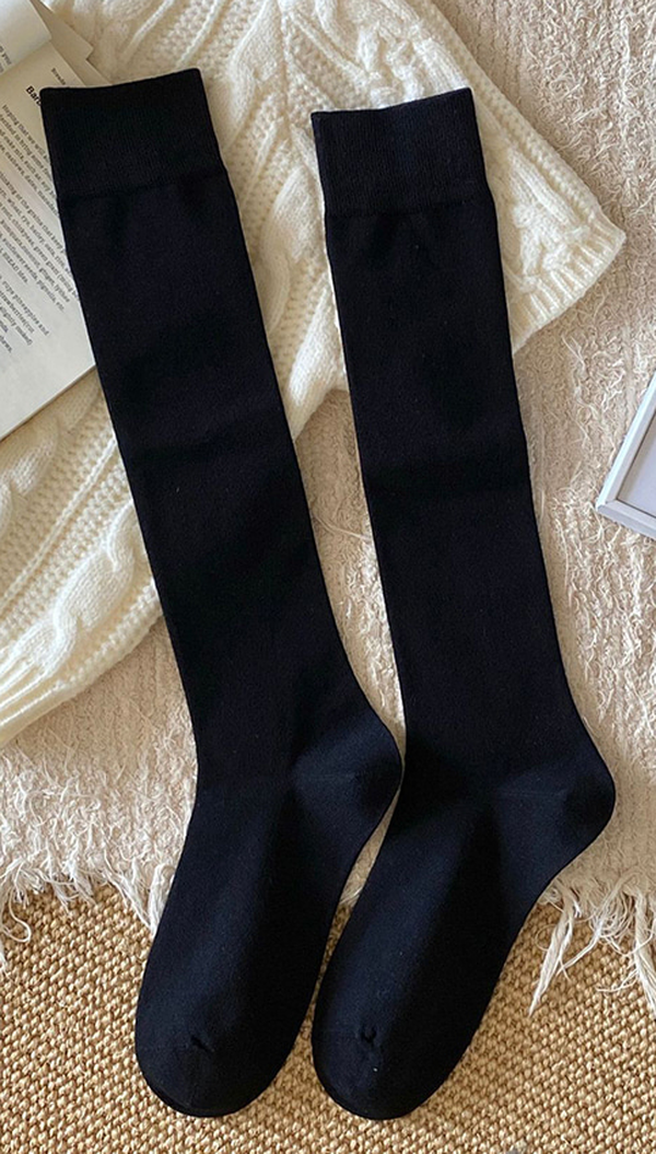 Autumn Basic Long Crew Socks