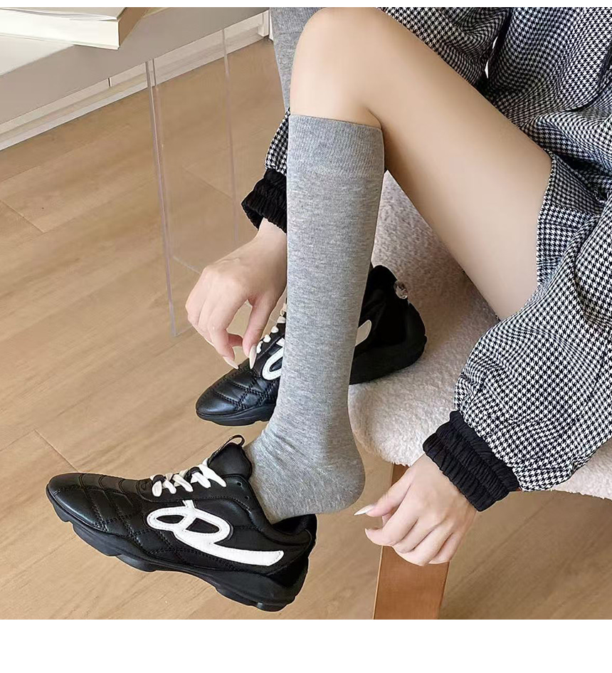 Autumn Basic Long Crew Socks