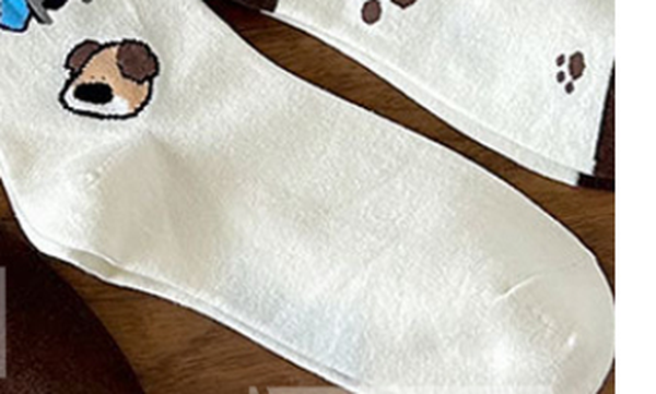 Women's Dog Ear Crew Socks