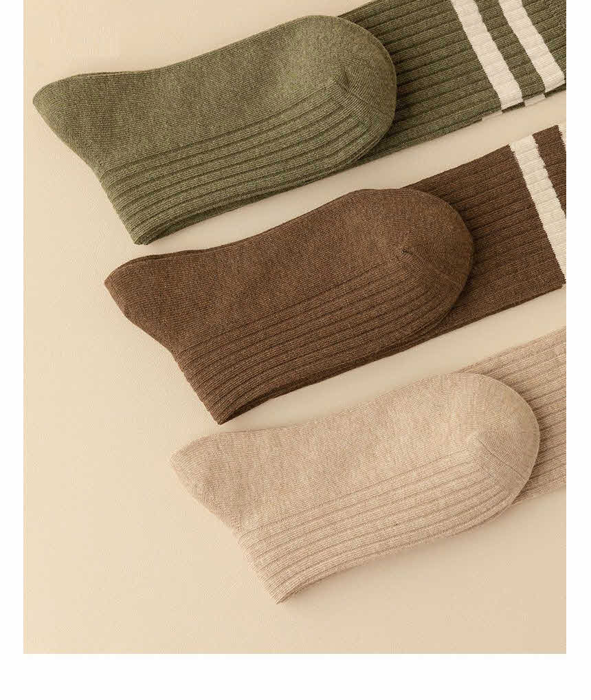 Student Fashion Ribbed Socks