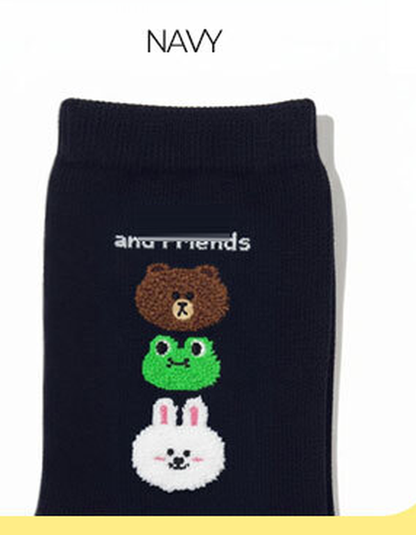 Character Crew Socks White