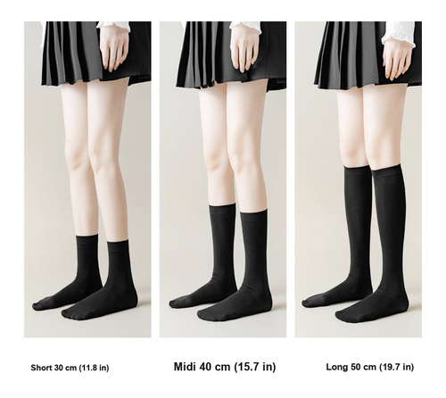 Thin Knit Socks Set Of 3