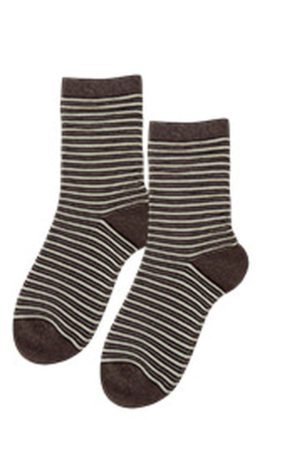 Multi Stripe Crew Socks