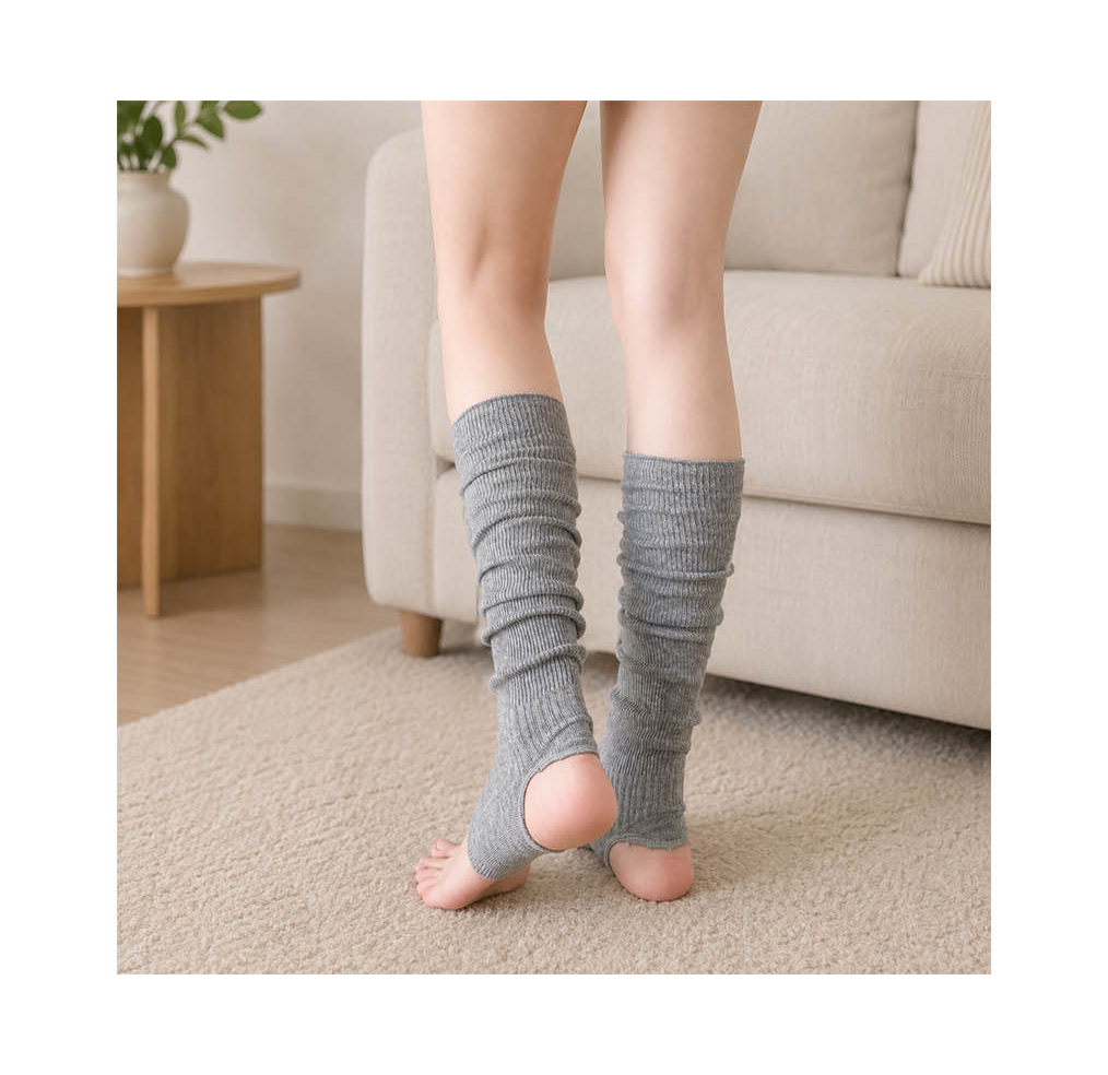 Ring Leg Warmer Thin Knit Ankle to Calf