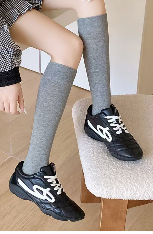 Autumn Basic Long Crew Socks