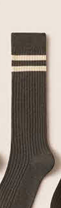 Student Fashion Ribbed Socks