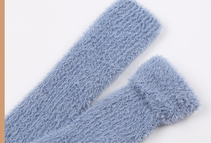 Fluffy Fur Leg Warmer Winter Socks