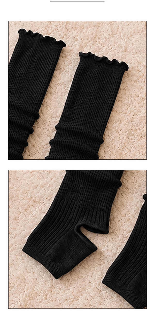 Ring Leg Warmer Thin Knit Ankle to Calf