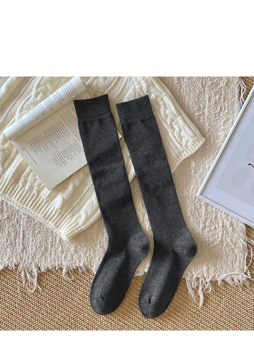 Autumn Basic Long Crew Socks