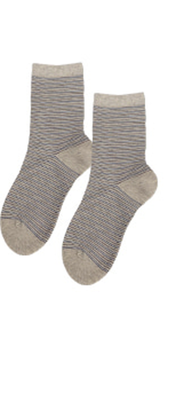 Multi Stripe Crew Socks