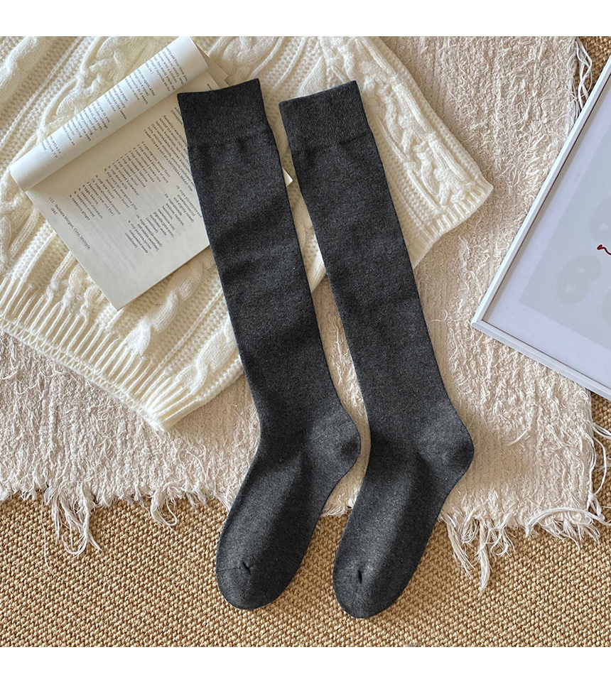 Autumn Basic Long Crew Socks