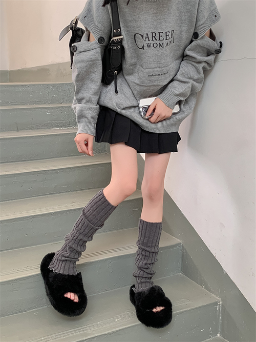 Glovy Loose Fit Knit Leg Warmers