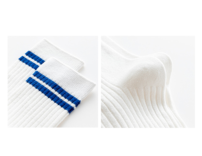 Women's Two-Stripe Point Line Socks